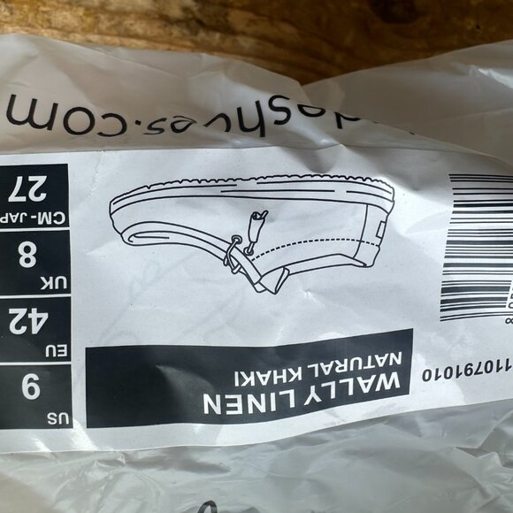 HEY DUDE WALLY LINEN NATURAL KHAKI 9 - Picture 2 of 5